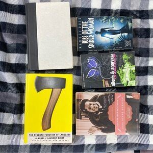 Book Bundle Chris Kraus, Manuel Puig, Laurent Binet, Zora Neale Hurston, Sparks
